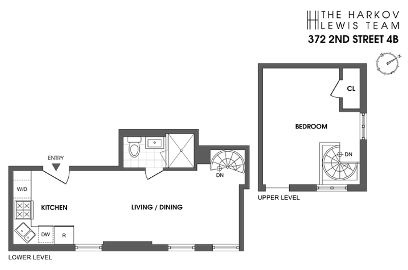 Floorplan for 372 2nd Street, 4B