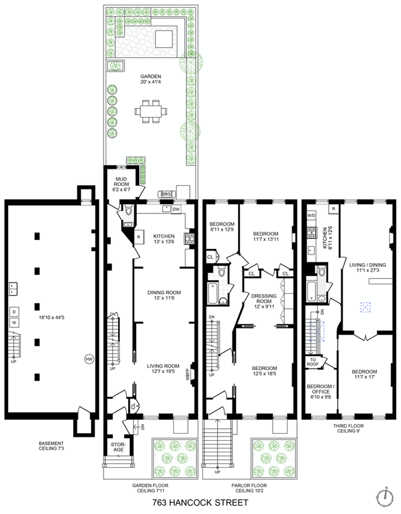 Floorplan for 763 Hancock Street