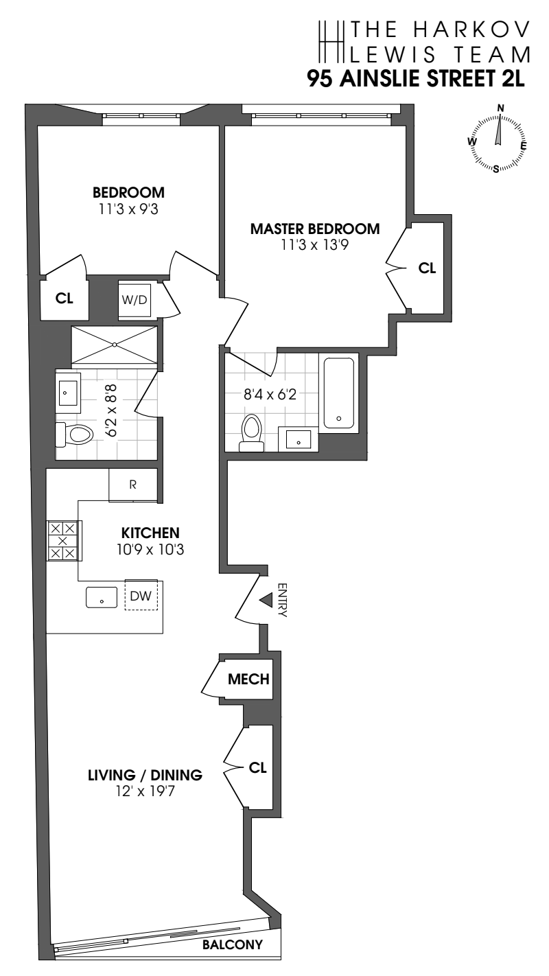 Floorplan for 95 Ainslie Street, 2L
