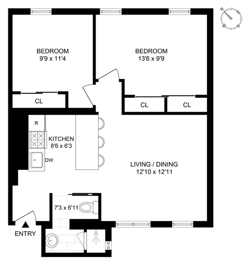 Floorplan for 196 Spring Street, 14