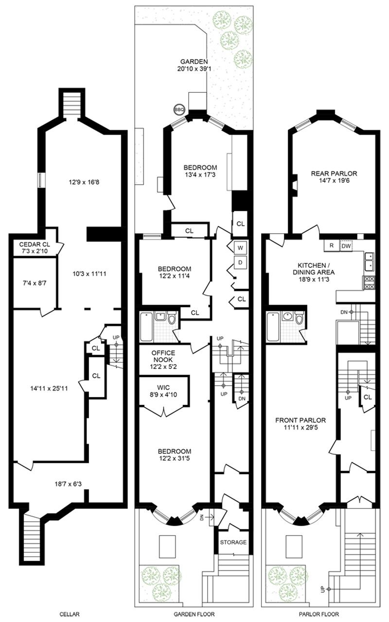 Floorplan for 214 Eighth Avenue