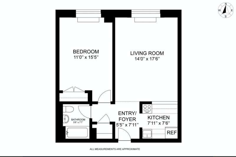 Floorplan for 300 West 135th Street