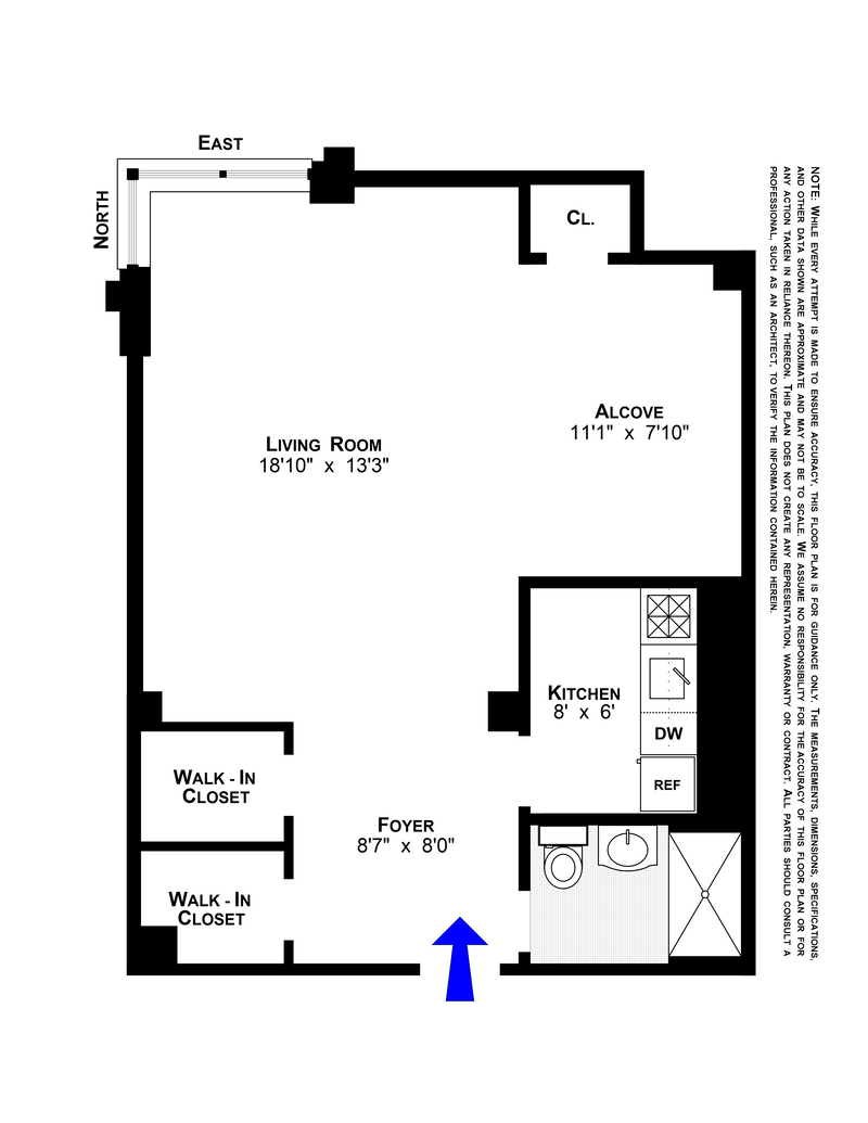 Floorplan for 11 Riverside Drive, 8LE