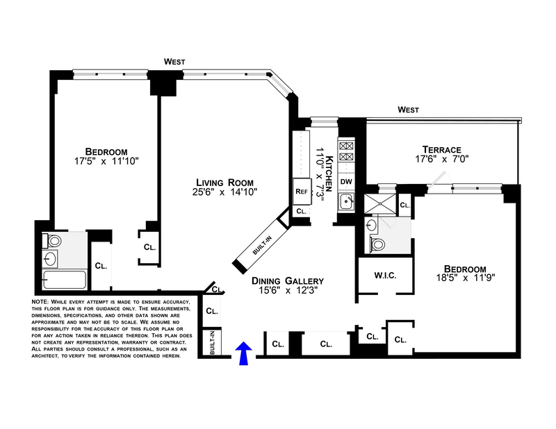 Floorplan for 201 East 79th Street, 17E