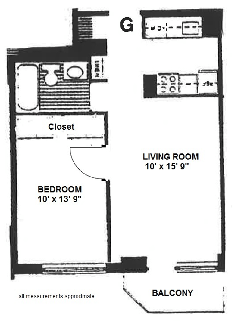 Floorplan for 50 Lexington Avenue, 11G