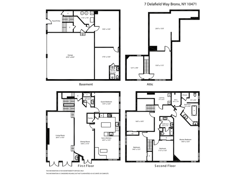 Floorplan for 7 Delafield Way