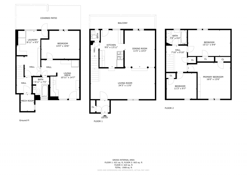 Floorplan for 3145 Tibbett Avenue