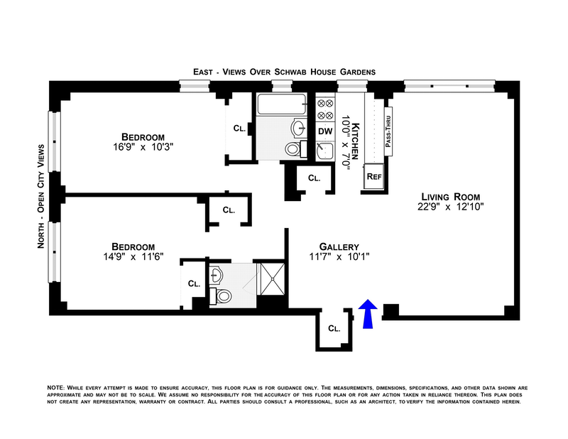 Floorplan for 11 Riverside Drive, 8BW
