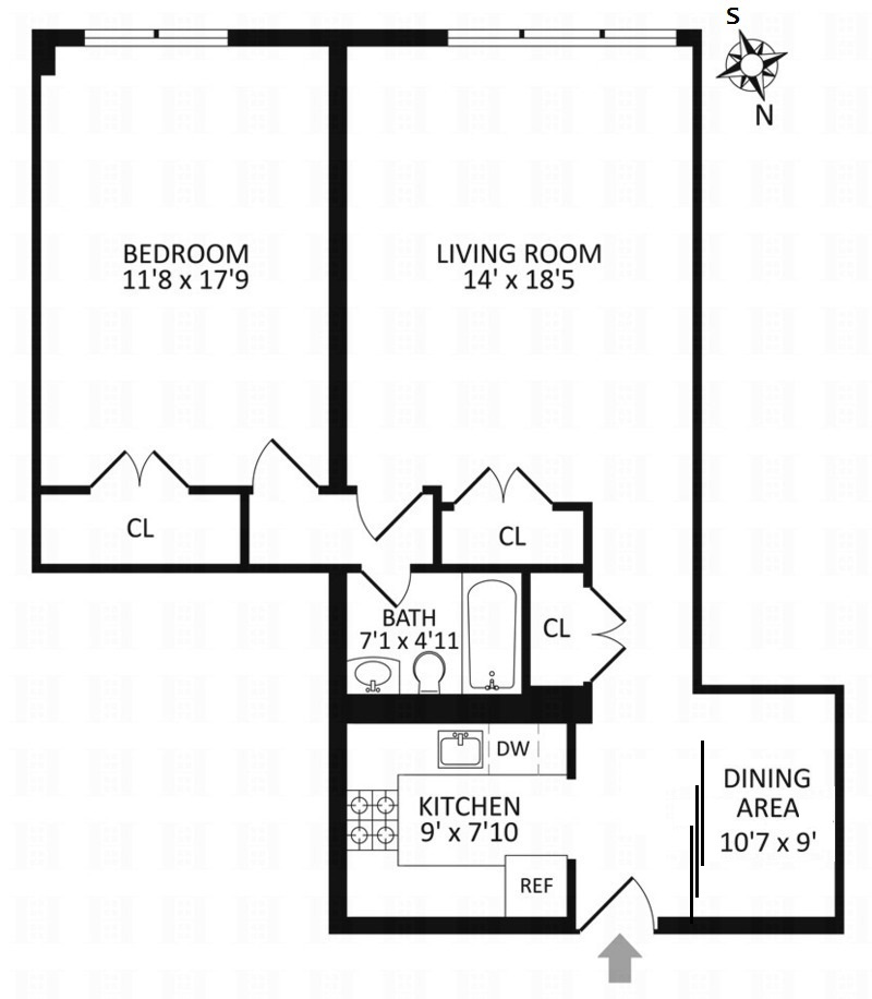 Floorplan for 402 East 90th Street, 10F