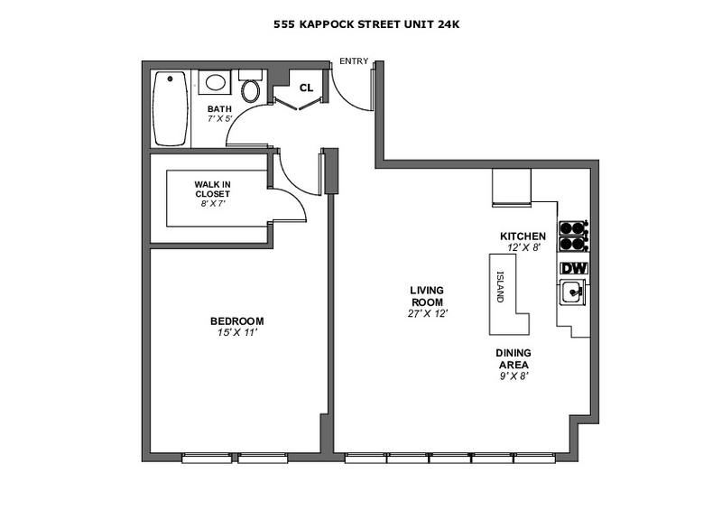 Floorplan for 555 Kappock Street, 24K
