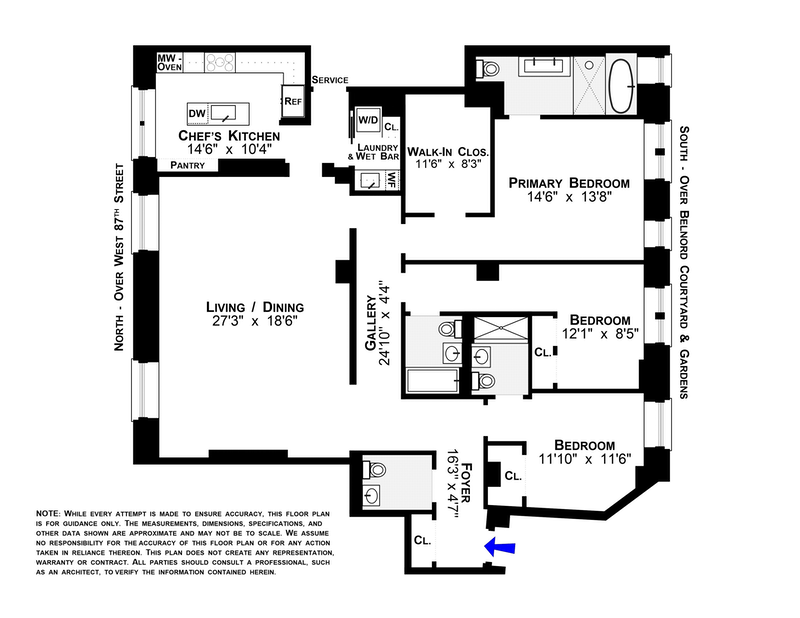 Floorplan for 225 West 86th Street