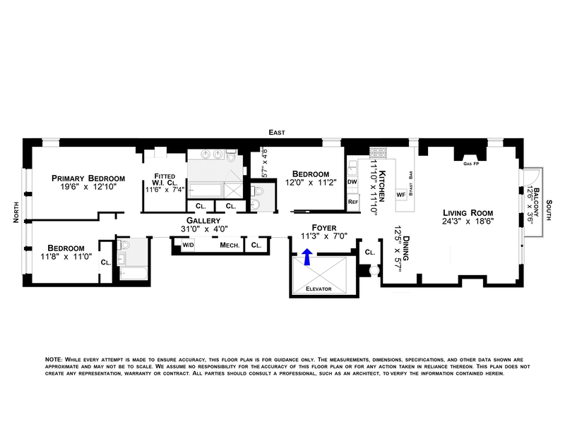 Floorplan for 140 West 124th Street