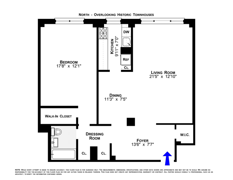 Floorplan for 11 Riverside Drive, 7CW