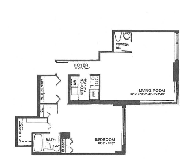 Floorplan for 235 East 40th Street, 37H