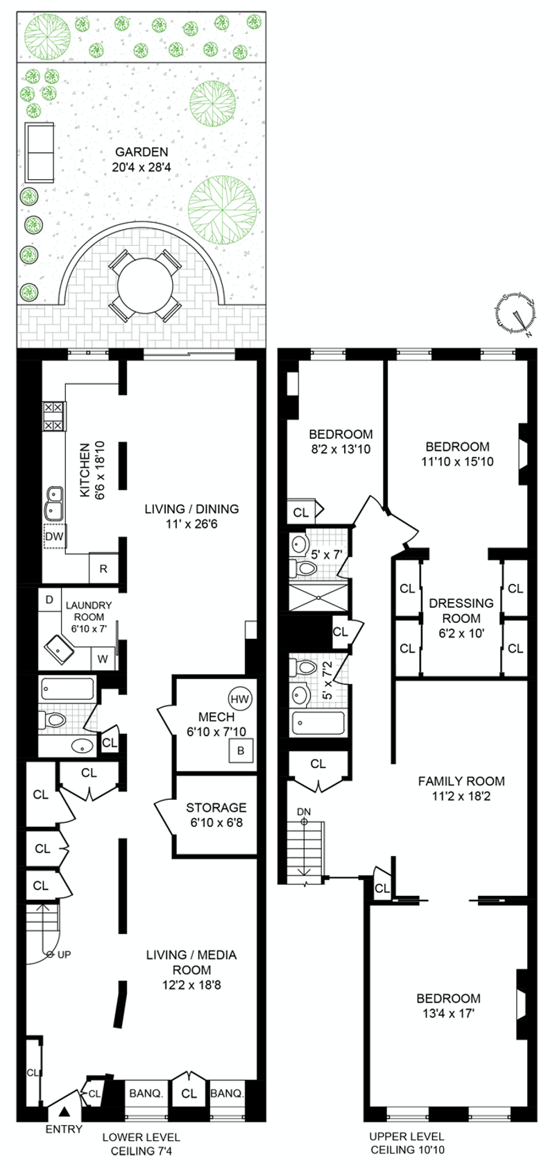 Floorplan for 130 Berkeley Place, 1