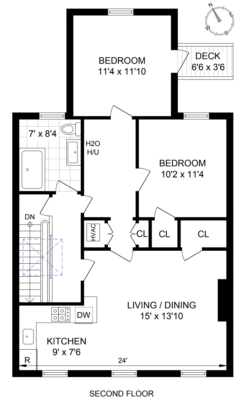Floorplan for 9-09 43rd Avenue, 2