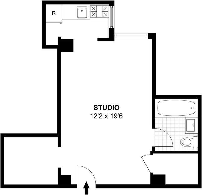 Floorplan for 230 Riverside Drive, 17F