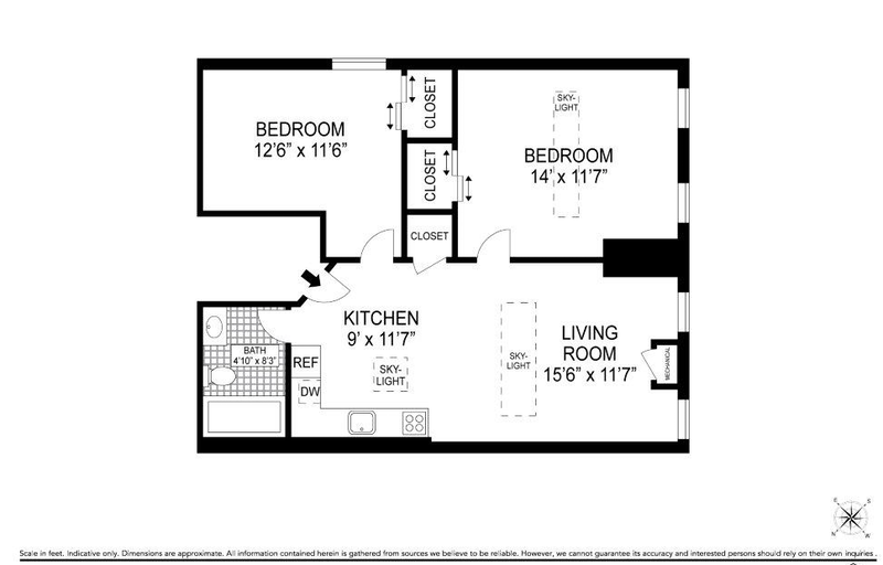Floorplan for 298 12th St, 2R