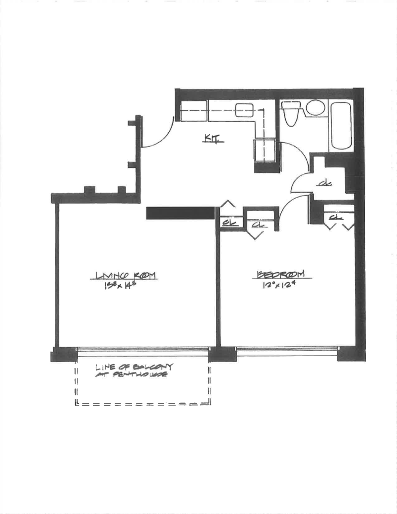 Floorplan for 333 East 45th Street, PHF