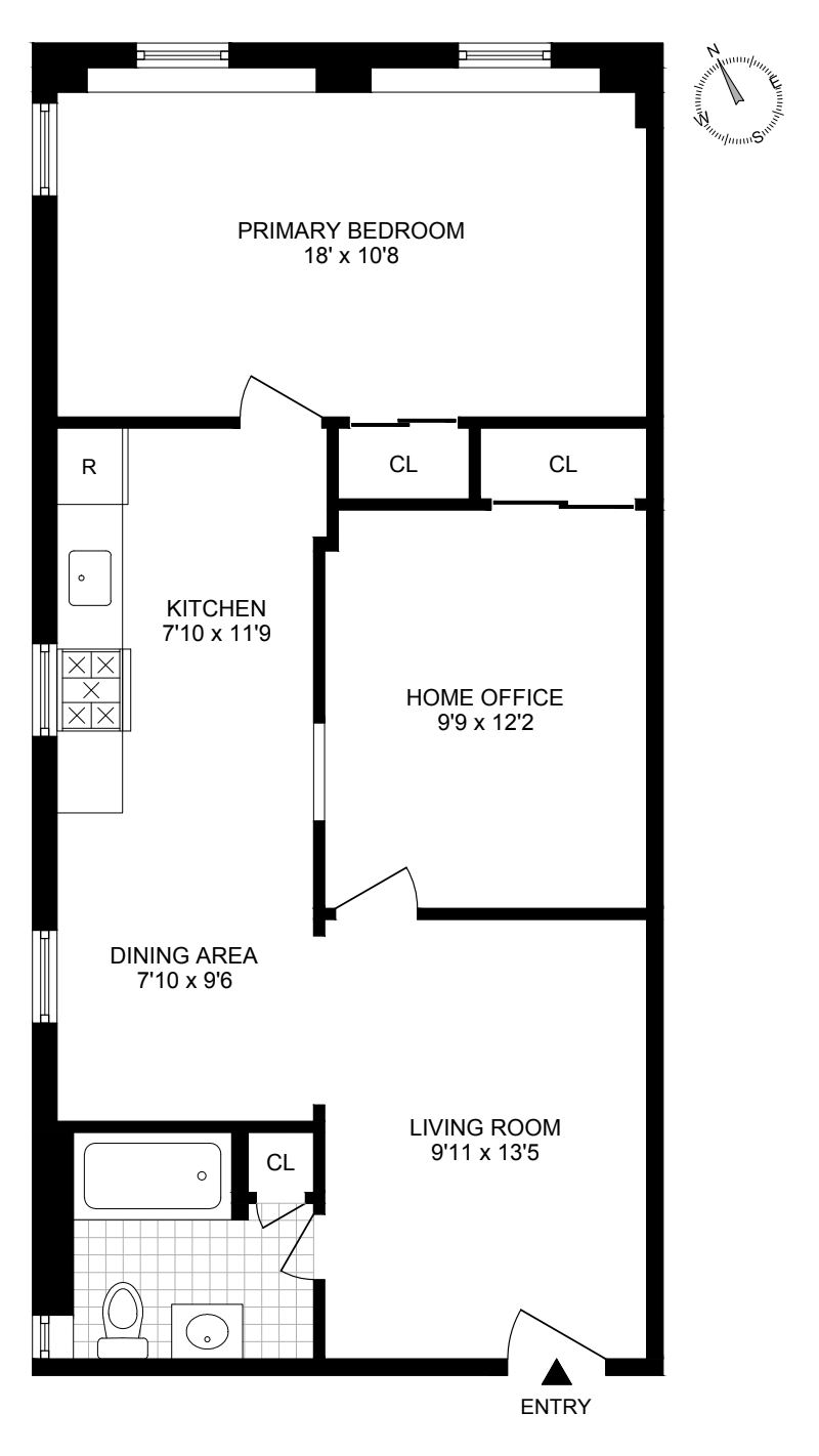 Floorplan for 445 6th Avenue, 1