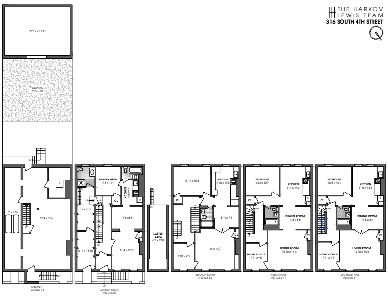 Floorplan for 316 South 4th Street