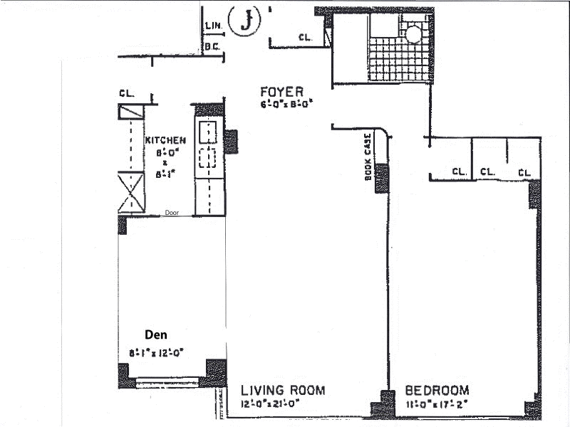 Floorplan for 211 East 53rd Street, 9J
