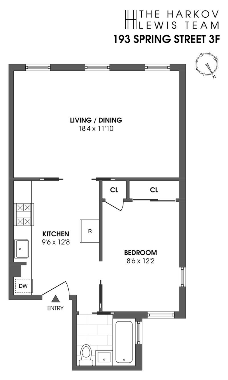 Floorplan for 193 Spring Street