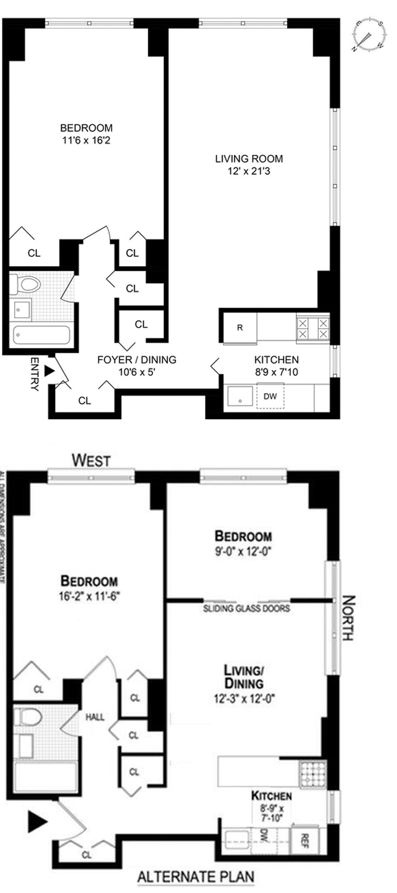 Floorplan for 330 Third Avenue, 7B