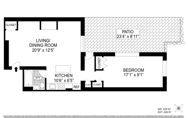 Floorplan for 145 East 36th Street, B