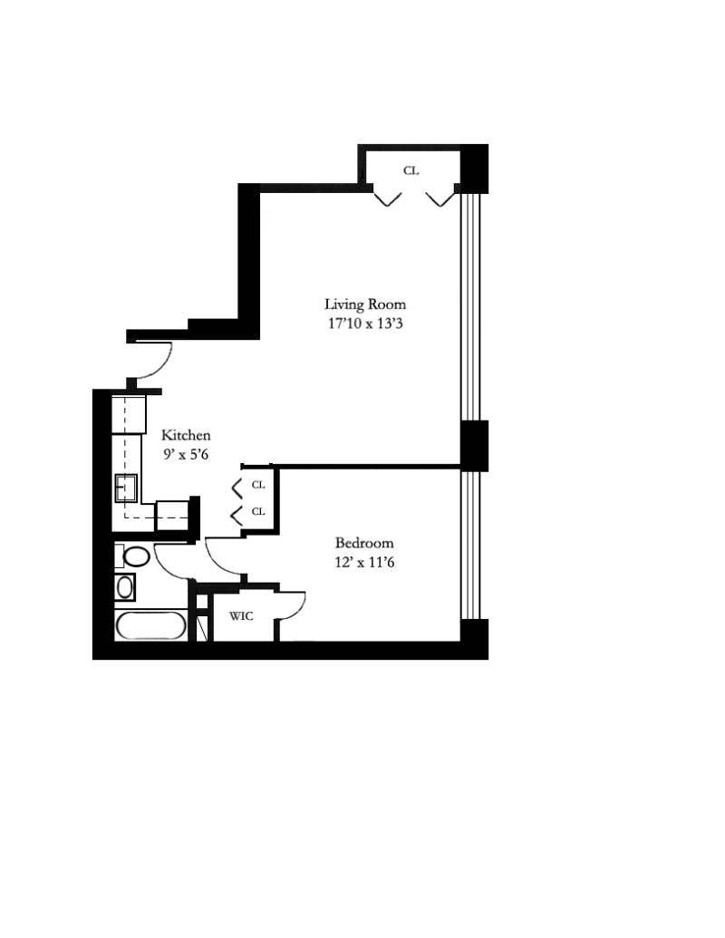 Floorplan for 353 East 72nd Street, 31A