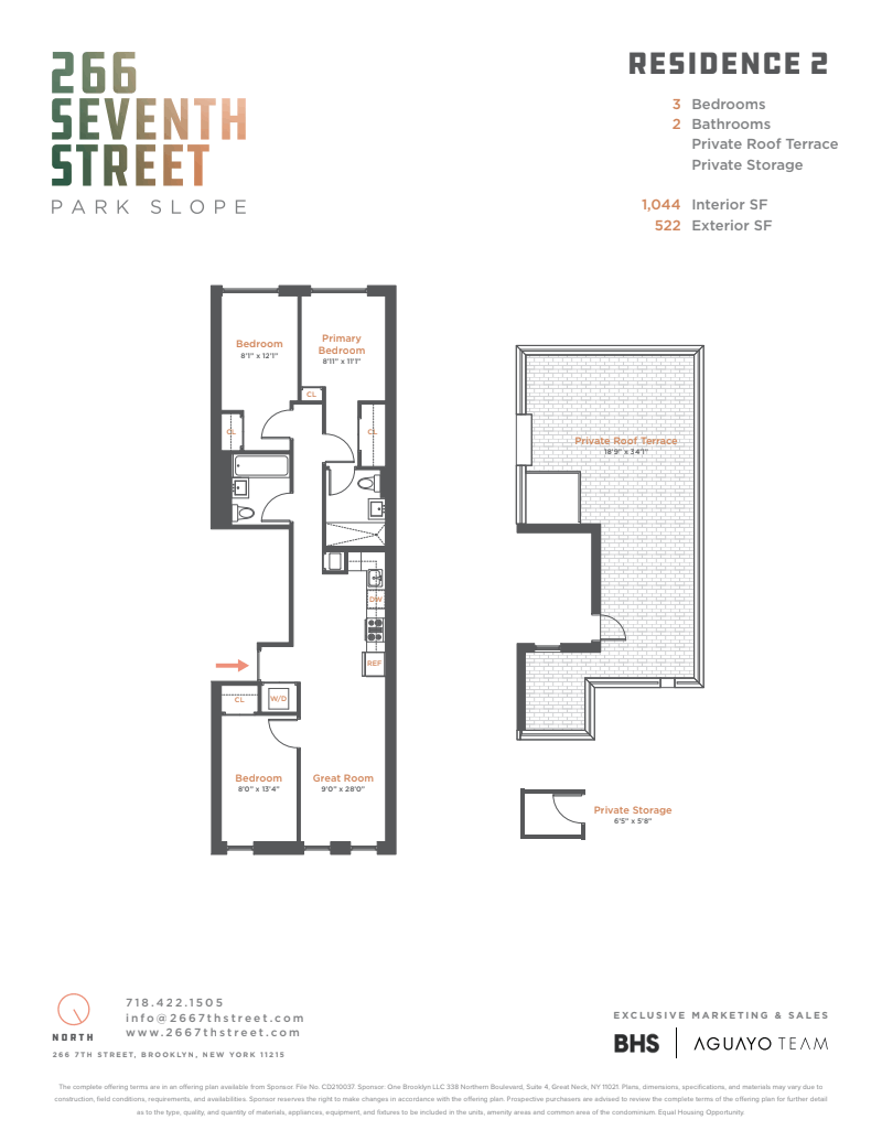 Floorplan for 266 7th Street, 201