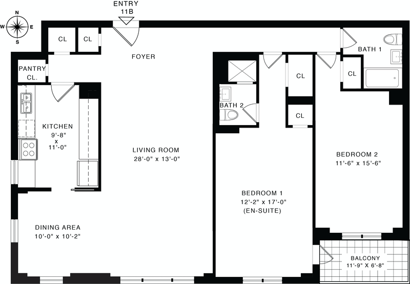 Floorplan for 3135 Johnson Avenue
