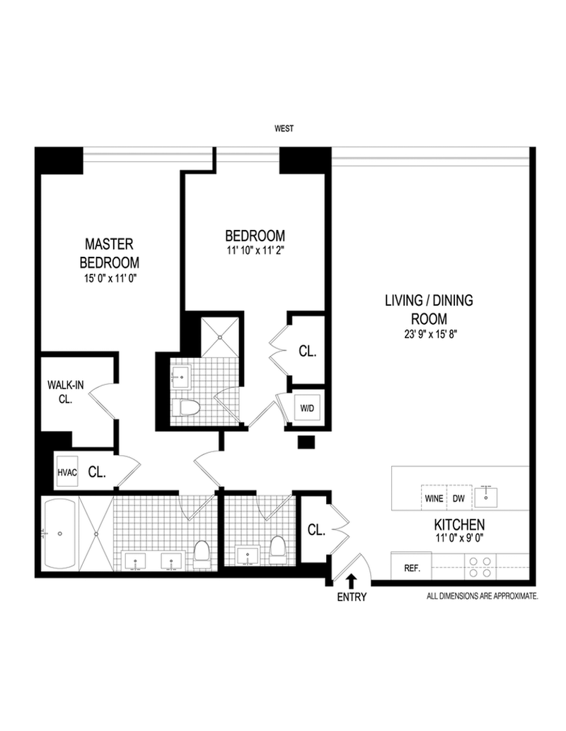 Floorplan for 51 Jay Street, 3E
