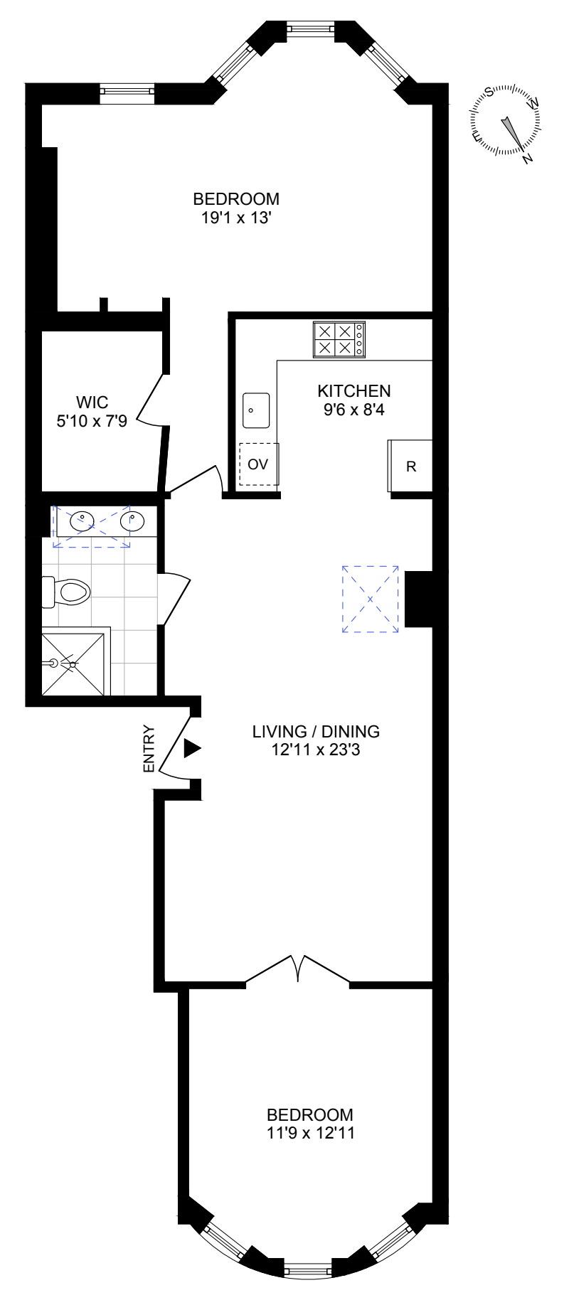 Floorplan for 430 Irving Avenue