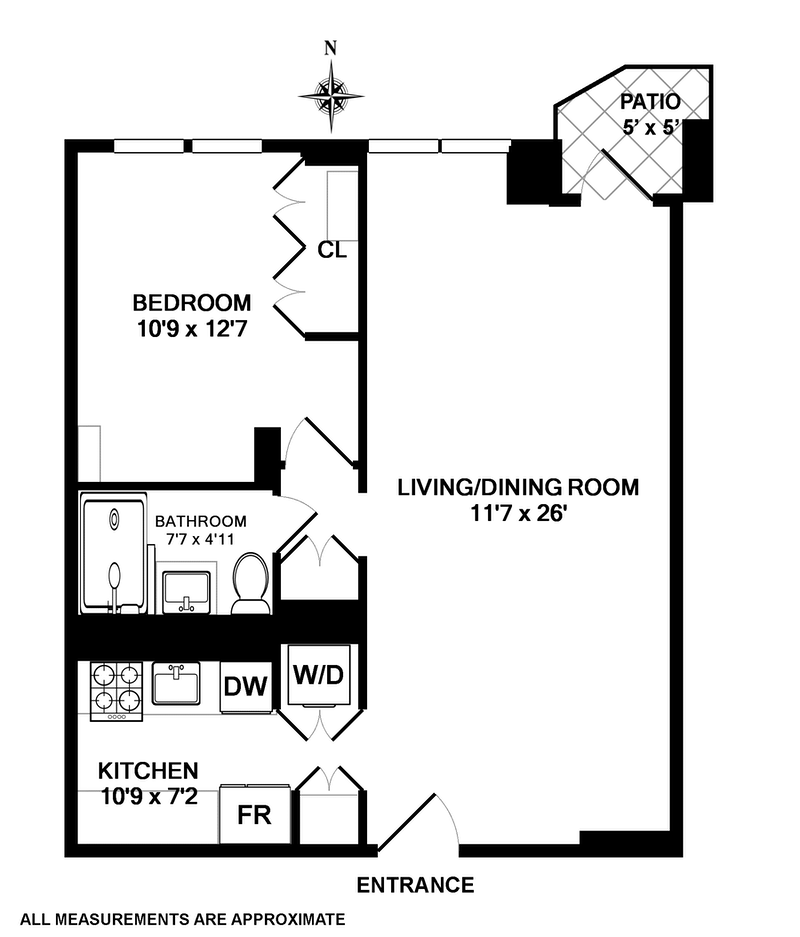 Floorplan for 170 West 23rd Street, 2G
