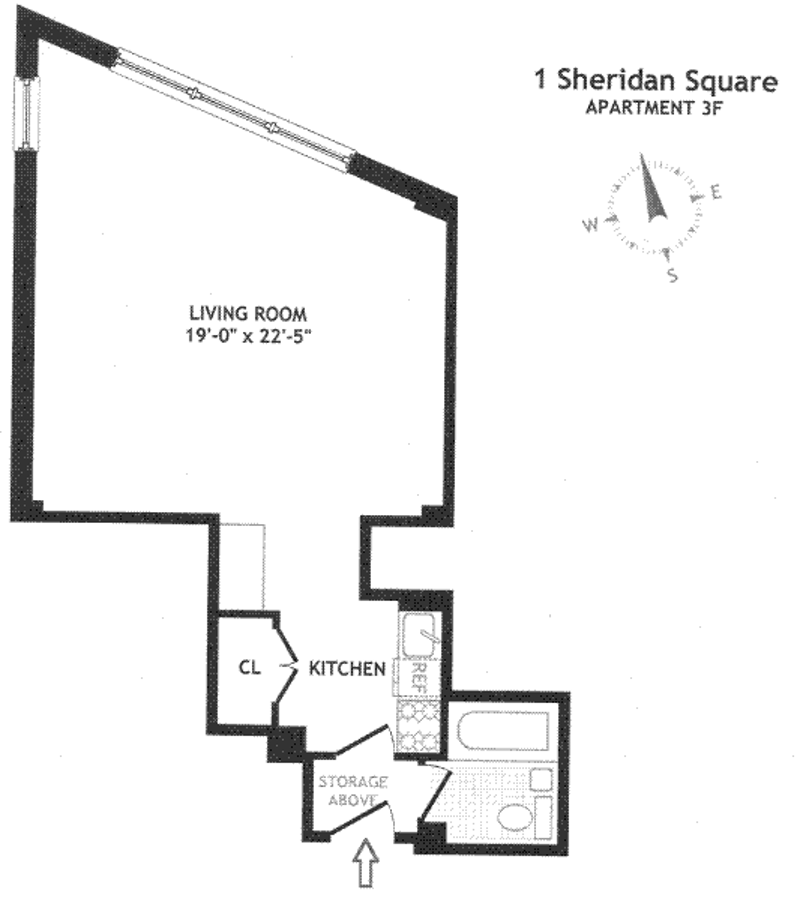 Floorplan for 1 Sheridan Square, 2F
