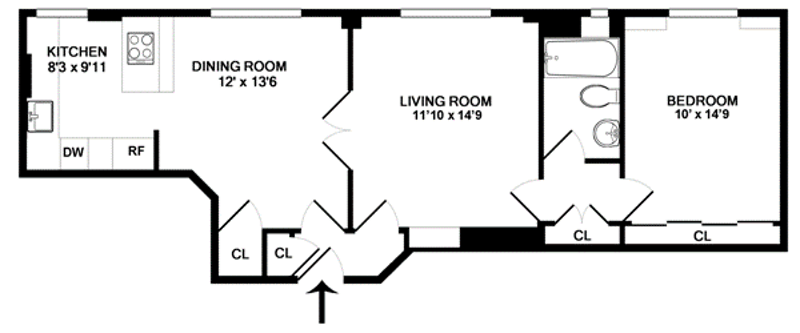 Floorplan for 532 West 111th Street, 44