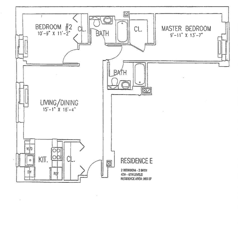 Floorplan for 68 Bradhurst Avenue, 6E