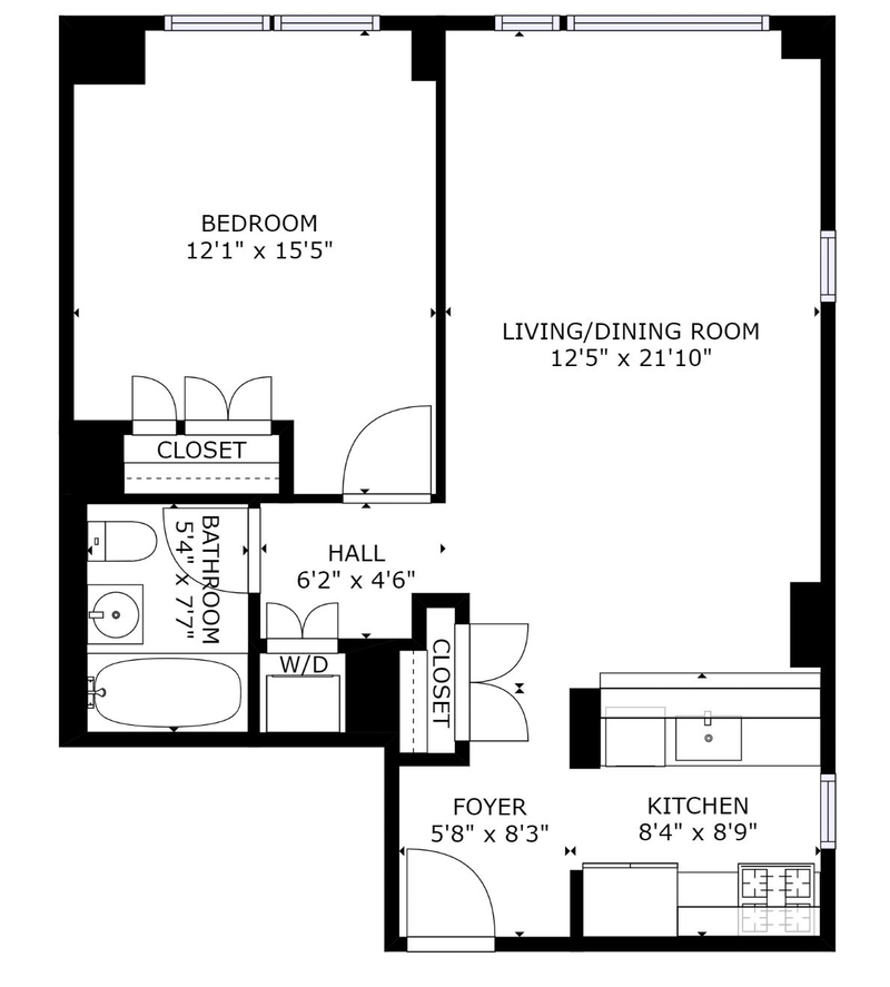 Floorplan for 1760 Second Avenue