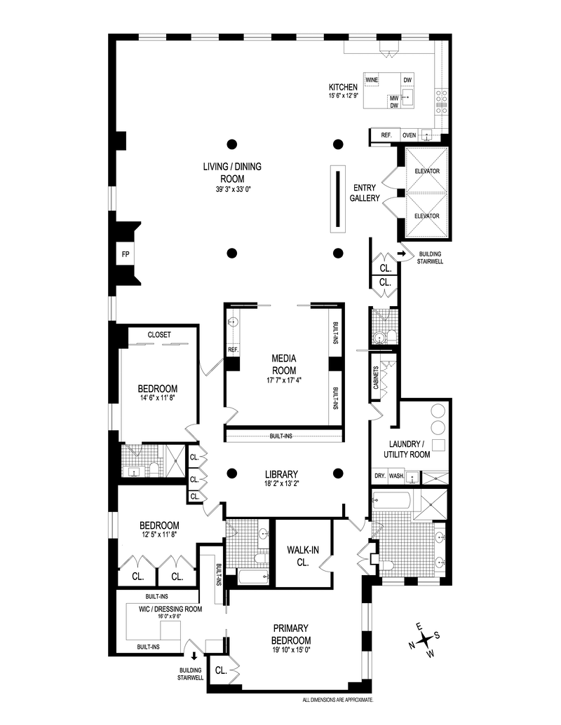 Floorplan for 158 Mercer Street, 5B