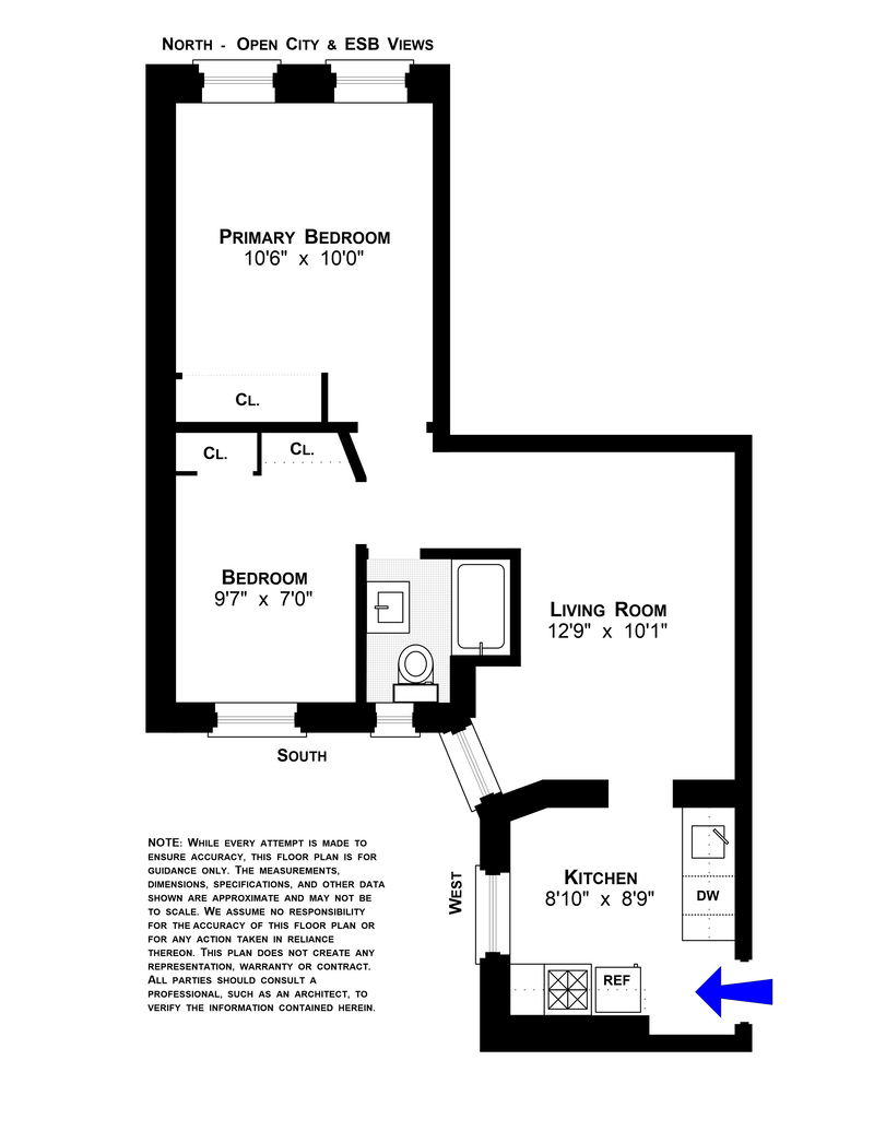 Floorplan for 125 East 4th Street, 26