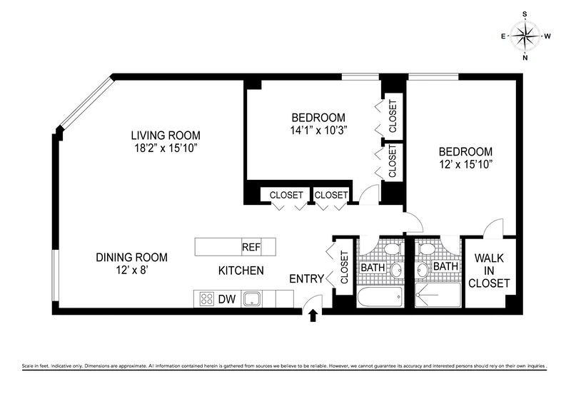Floorplan for 1619 Third Avenue