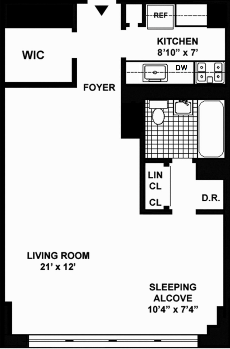Floorplan for 160 West End Avenue, 24M