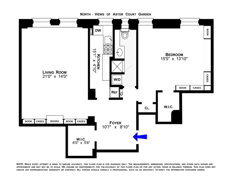 Floorplan for 205 West 89th Street, 9I