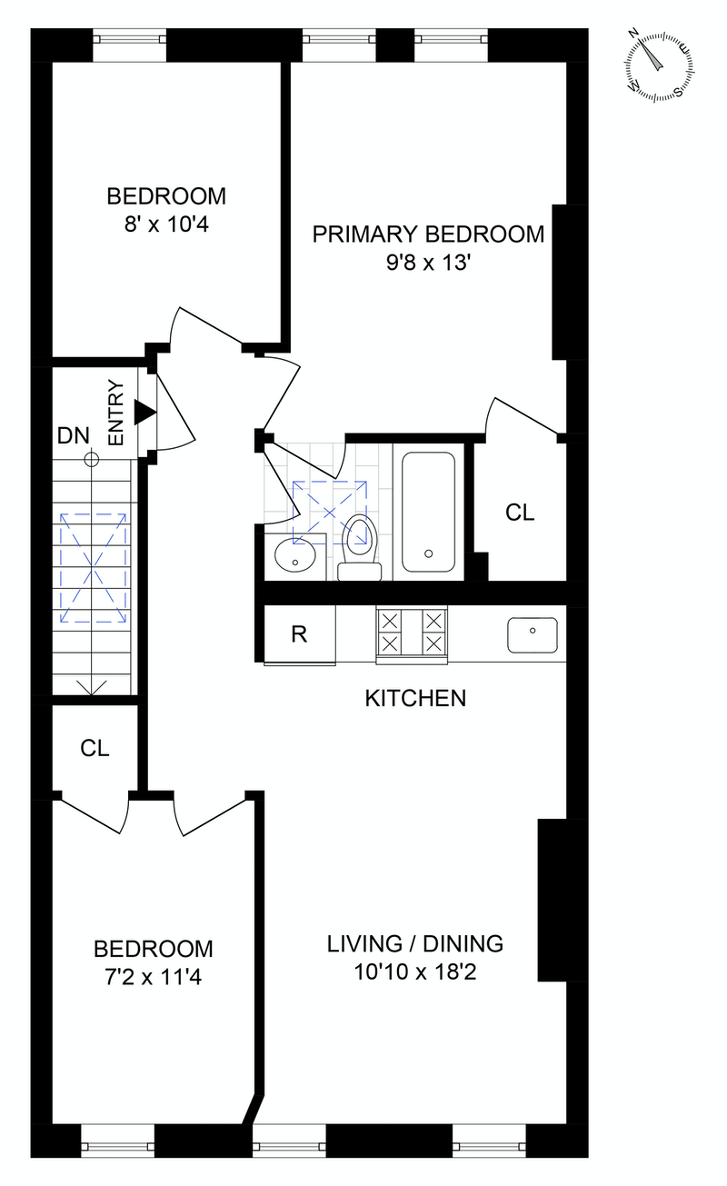 Floorplan for 295 Mac Donough Street
