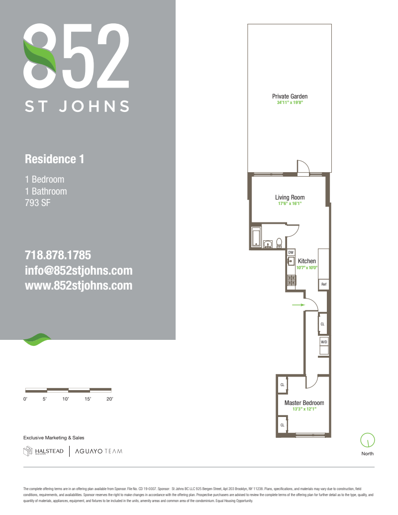 Floorplan for 852 Saint Johns Place, 1