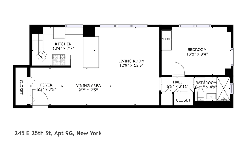 Floorplan for 245 East 25th Street