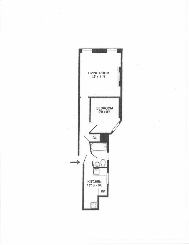 Floorplan for 19 Greenwich Avenue, 2B