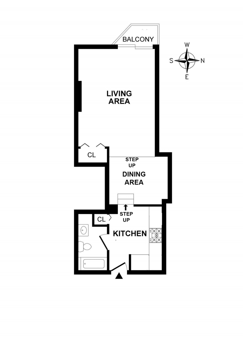Floorplan for 184 Thompson Street, 3G