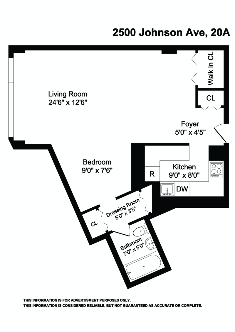 Floorplan for 2500 Johnson Avenue